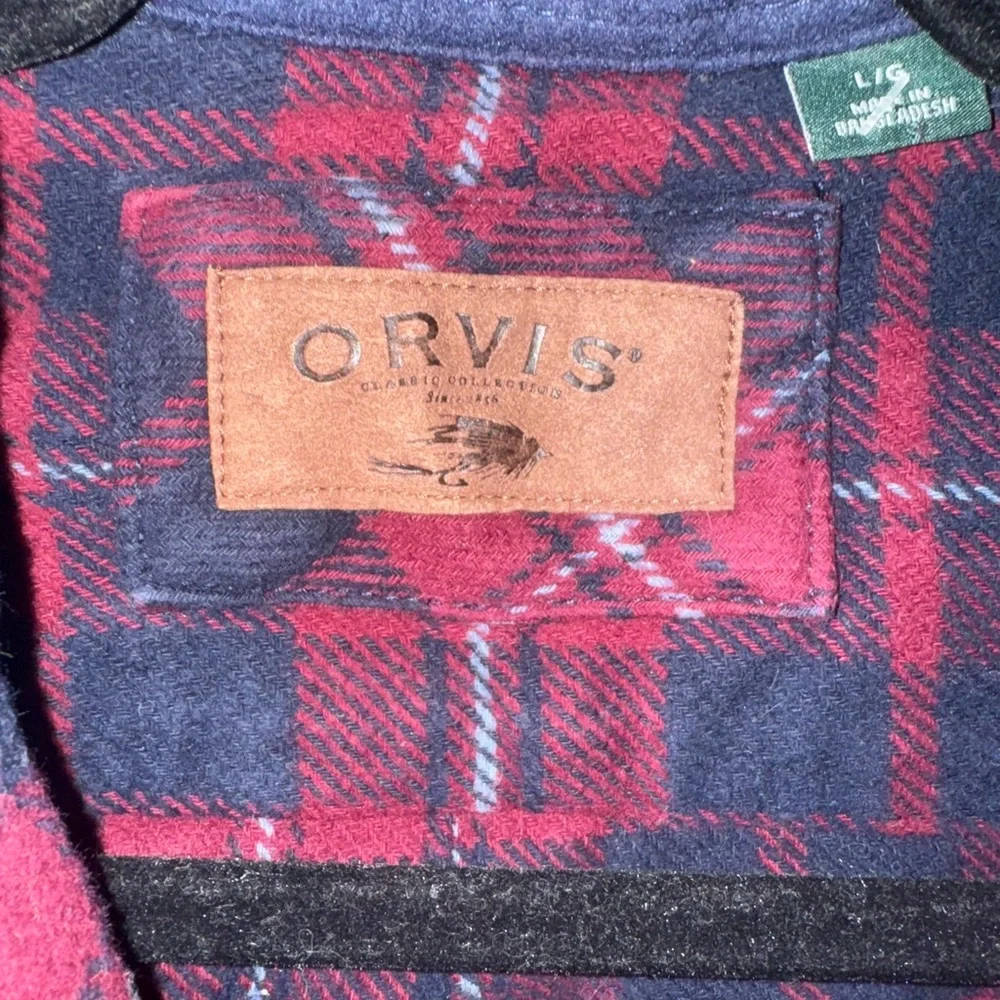 Orvis Heavy Duty Flannel Shacket large - Picture 2 of 6